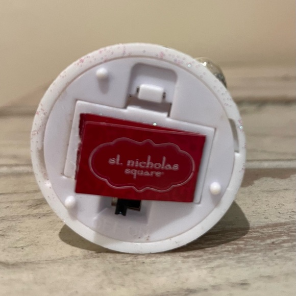 St. Nicholas Square Snowman 4” LED Light-up Glitter Swirl Water Globe - Picture 7 of 7